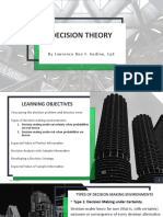 Audine - Laurence - Rue - Presentation 1 Decision Theory MME321