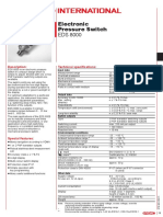 Electronic Pressure Switch EDS 8000: Description: Technical Specifications