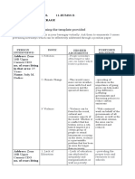 Activity 4-Interview Using The Template Provided: What I Can Do