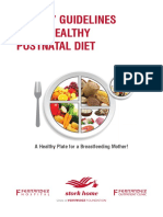 Dietary Guidelines For A Healthy Postnatal Diet