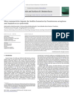 Silver Nanoparticles Impede The Biofilm Formation by Pseudomonas Aeruginosa and Staphylococcus Epidermidis