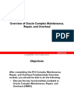 Overview of Oracle Complex Maintenance, Repair, and Overhaul