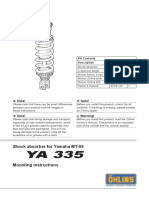 Ohlins DTC Einbauanleitung Oehlins Motorrad Ya 335