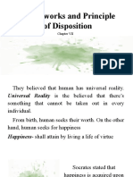 Frameworks and Principle of Disposition