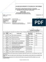 Admit Card: 26900118034: Maulana Abul Kalam Azad University of Technology, West Bengal