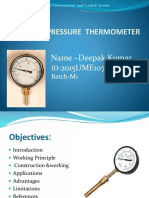 Pressure Thermometer KKS