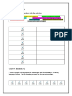 Unit 9: Exercise 1: Listen and Match The Speakers With The Activities