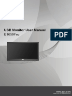 USB Monitor User Manual: ©2013 AOC. All Rights Reserved