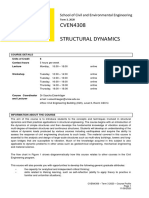 CVEN4308 Structural Dynamics: School of Civil and Environmental Engineering