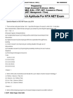 Research Aptitude MCQ