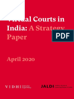 Strategy Paper For Virtual Courts in India - Vidhi 1