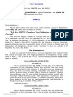 Plaintiff-Appellee Accused-Appellant: People of The Philippines, Jhon de Chavez Y Cuevas