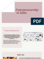 Women Entrepreneurship in India