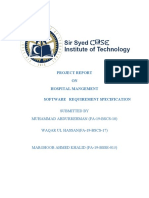 SRS For Hospital Management System