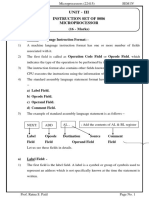 Unit - Iii Instruction Set of 8086 Microprocessor: (16 - Marks)