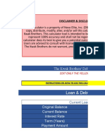 Loan & Debt Information: The Kwak Brothers' Debt Acceleration Calculator