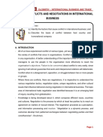 Chapter 10 - CONFLICTS AND NEGOTIATIONS IN INTERNATIONAL BUSINESS