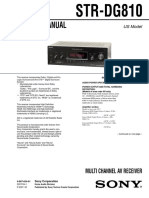 Service Manual: STR-DG810