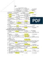 Trial Test A. Phần Trắc Nghiệm I. Word Choice