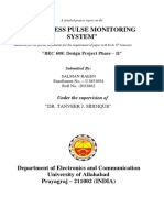 "Wireless Pulse Monitoring System": "BEC 608: Design Project Phase - II"