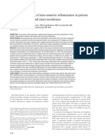 Clinical Significance of Intra-Amniotic Inflammation in Patients With Preterm Labor and Intact Membranes