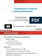 Using AI Techniques To Improve Pentesting Automation: Carlos Sarraute