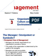 Management: Organizational Culture and Environment