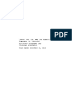 Luxasia Pte. Ltd. and Its Subsidiaries Directors' Statement and Financial Statements Year Ended December 31, 2018