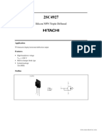 Silicon NPN Triple Diffused: Application