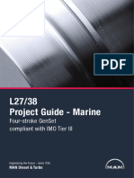 L27/38 Project Guide - Marine: Four-Stroke Genset Compliant With Imo Tier Iii