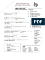 Let Me Introduce Myself - Worksheet