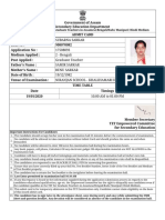 Admit Card