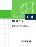 User Manual: 1/2-Port RS-232/422/485 To 802.11b/g WLAN Serial Device Servers