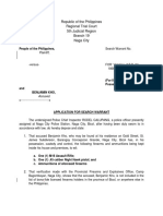 Republic of The Philippines Regional Trial Court 5th Judicial Region Branch 19 Naga City