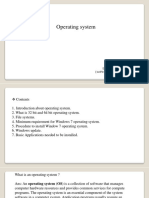 Operating System: by Sathishkumar G