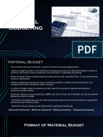 Material Budgeting: Ruchira Patil TYCO