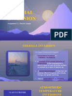 Thermal Inversion: Assignment 6.1 Climate Change