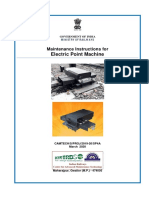 Maintenance Instructions For Electric Point Machine - March 2020