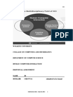 Wolkite University: 3 Year Computer Science HCI