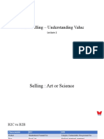 Lecture 2 - Value Selling - Understanding Value