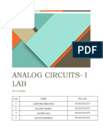 Analog Circuits-I LAB