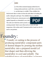 Introduction 1.. Foundry