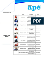 Ape Price List 082317 New Price Increase