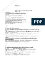 End-Of-Year Test. Units 1-16 Grammar 1 Complete The Second Question So That It Means The Same As The First