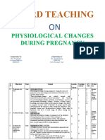 Ward Teaching: Physiological Changes During Pregnancy