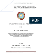 B.Tech EI Syllabus 4 April 2021