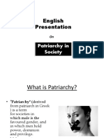 Patriarchy and The Society