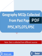 Geography MCQs Past Papers