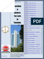 Questions & Answers: Tax Laws in Tanzania.: Publication TLT-01