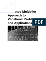 Lagrange Multiplier Approach To Variational Problems and Applications